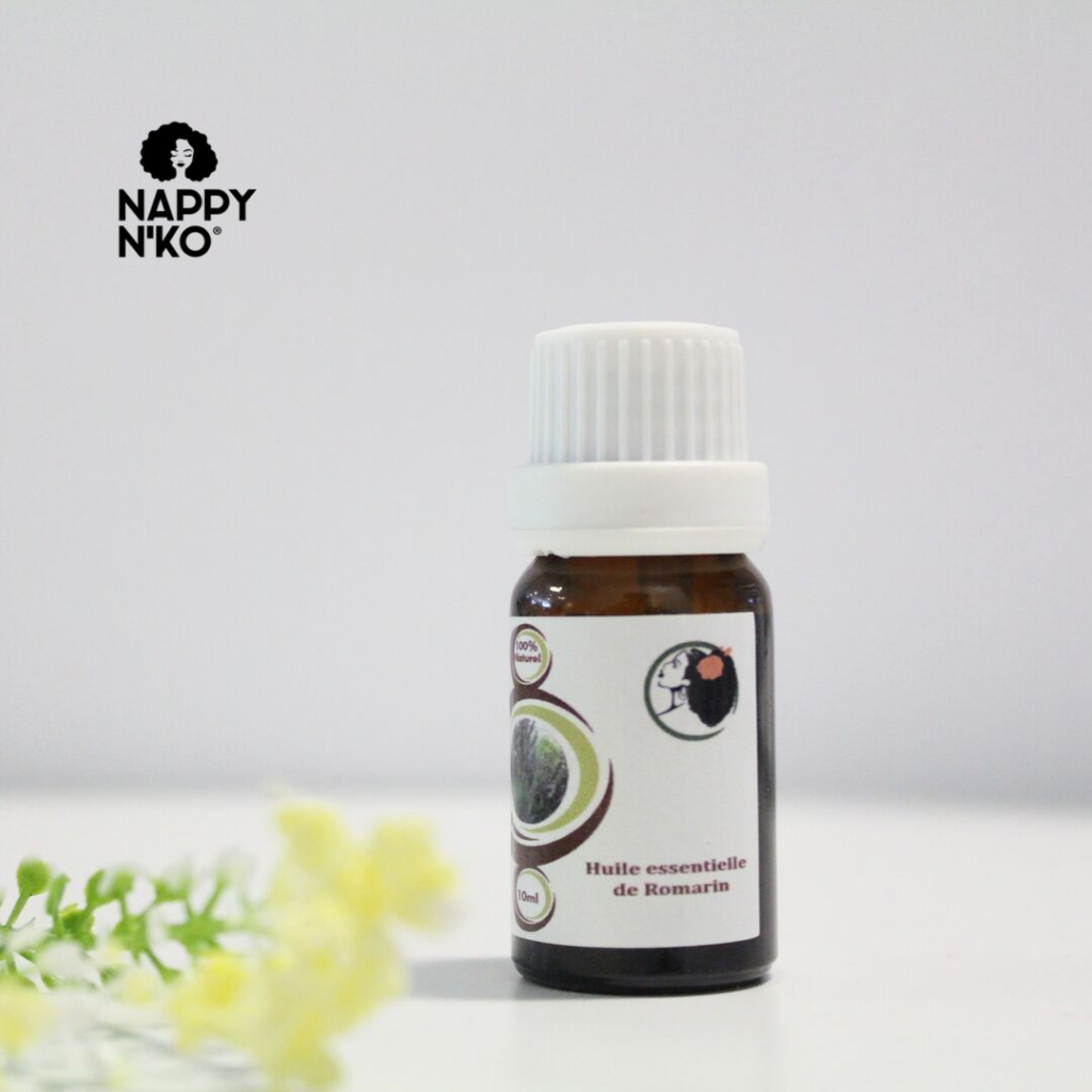 Huiles essentielle de Romarin pour le soin des cheveux crépus, bouclés, frisés ou ondulés
