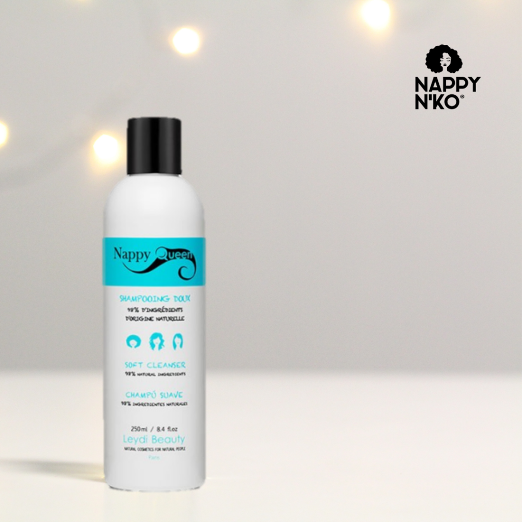 Shampoing Doux Nappy Queen pour cheveu crépus, bouclés et frisés