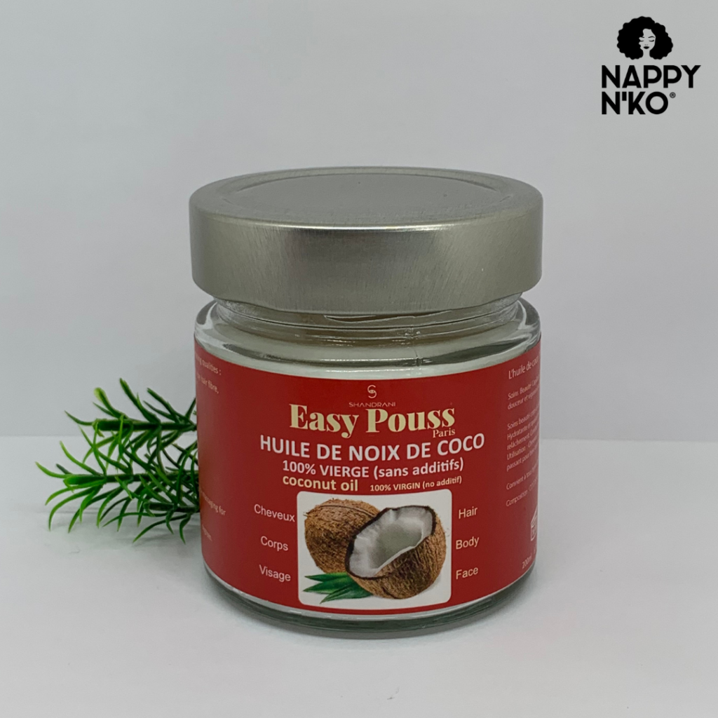 Huile de coco - Easy Pouss diy cheveux crépus